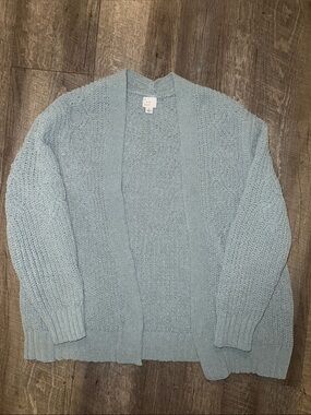 a new day Light Blue Open-Front Knit Cardigan